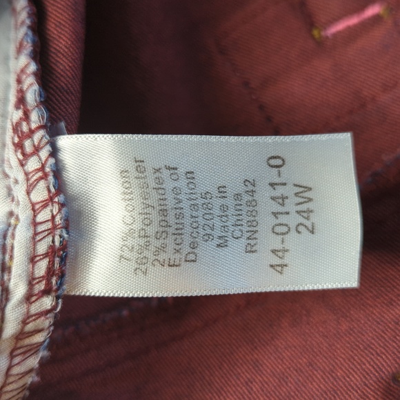 Tallissime jeans embroidered size 24W - Picture 10 of 11